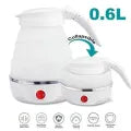 Fast Water Boiling 600 ml Portable Kettle Travel Kettle Foods Boils Quickly Silicone Small Collapsible Foldable Electric Sports Bottles Home appliances