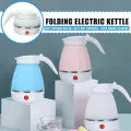 Fast Water Boiling 600 ml Portable Kettle Travel Kettle Foods Boils Quickly Silicone Small Collapsible Foldable Electric Sports Bottles Home appliances