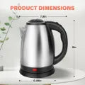 Electric Kettle 1.8 Litre Stainless Steel 220V Electric Water Kettles 1500W Power 360 Degree Rotating Base Kettle